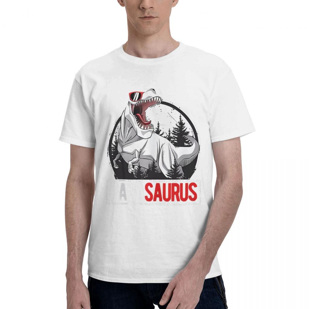 PapaSaurus Men Papa Saurus 100 Cotton Casual Breathable Confortable TShirt Funny Mens TShirt Mens Wear