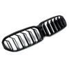 For 2021-2023 BMW G30 G31 530i 540i Dual Slats Front Kidney Grille Gloss Black