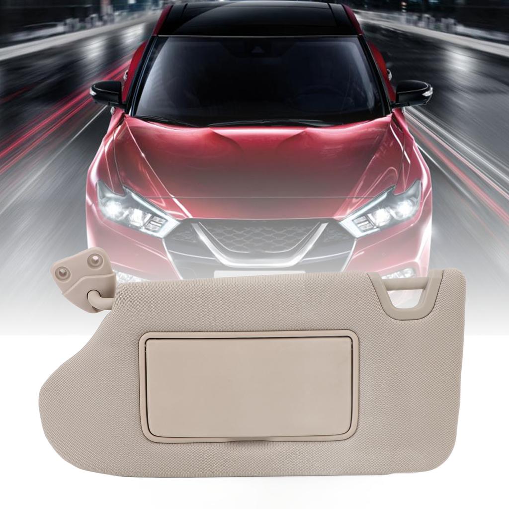 Car Sun Visor Beige Windshield Roof Sunvisor Assy Excellent Shading Performance for Maxima 2016 To 2