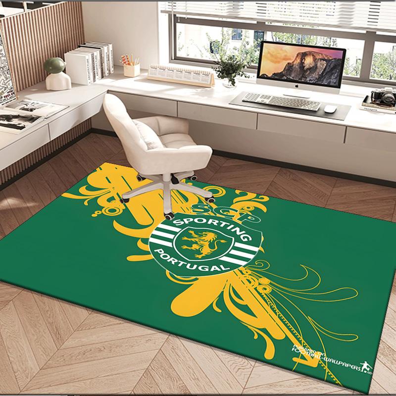 1PC rug Sporting football Crest Carpet, Chair Rug,Area Rug for Office Bedroom living rooms bedroom, Doormat decor Christmas fan gifts