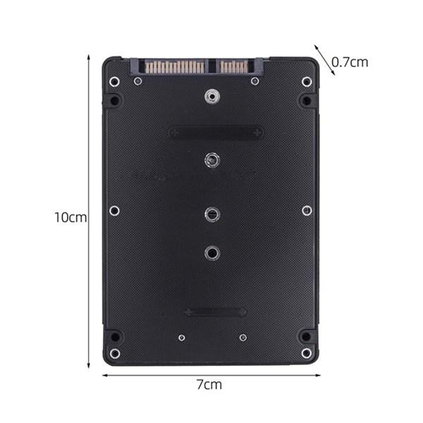 M.2 NGFF SSD To 2.5-inch SATA3 Adapter, Black PCB