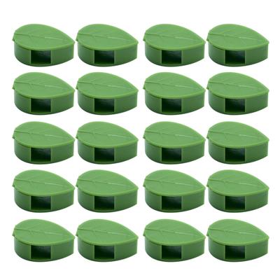 20/60/90 Pcs Plant Vine Fixing Clip Climbing Plant Wall Mount Fixture Clips with Adhesive Stickers Leaf Shaped Plant Fixer