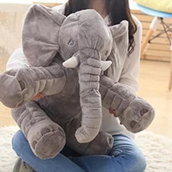 Stuffed Toy Adorable Cartoon PP Cotton Soft Elephant Plush Animal Pillow Home Decoration