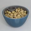 3D Printed Nut Seeds Bowl Snack Storage Container Double Dish with Shell Compartment Pistachios Cherries Fruits Candy Serving Bowl