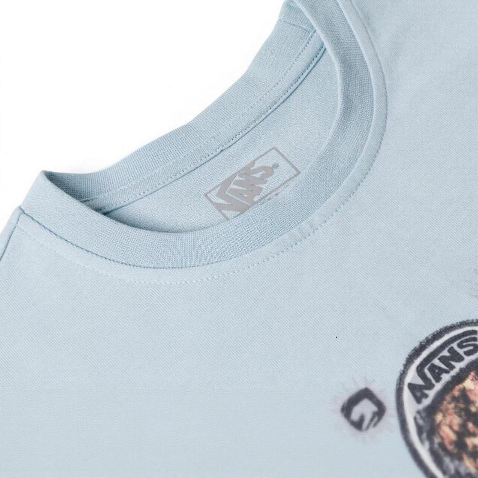 Vans Monster Print Cotton Short Sleeve Drop Shoulder T-Shirt Women tops VN000TMAFOA