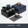 Ceramic Portable Travel Tea Set - Dry Landscape Quick Cup