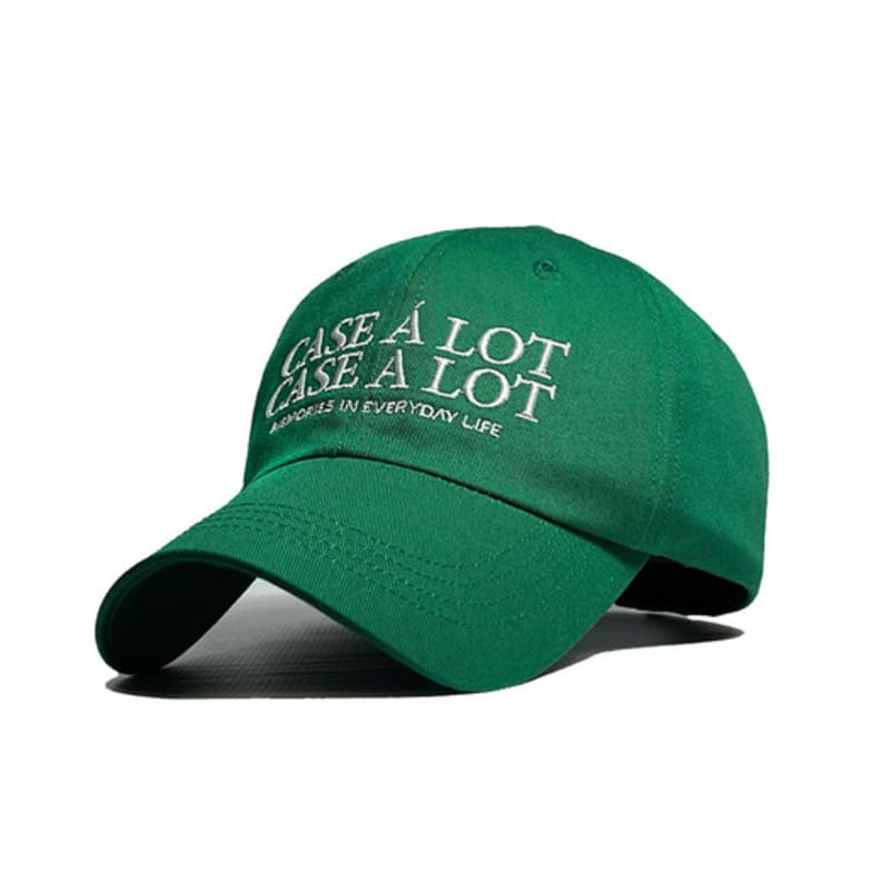 

CASE A LOT Slogon logo ball cap - green GREEN