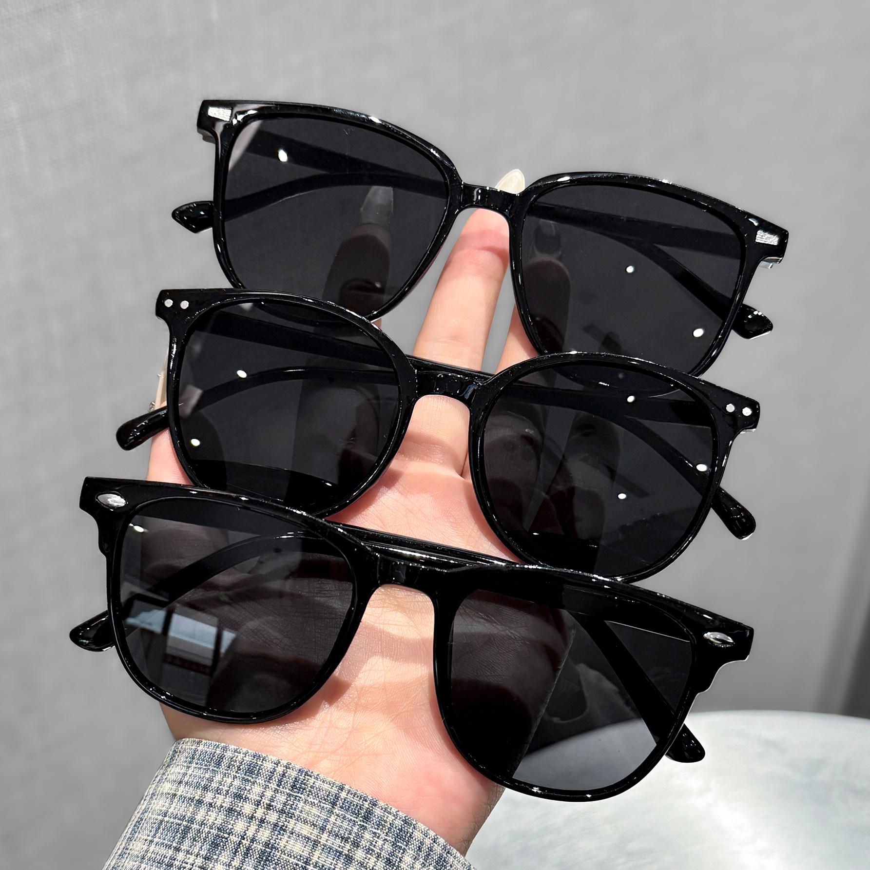 

3Pcs European and American Retro Fashion Sunglasses for Men and Women, Trendy and Versatile, Summer Sun Protection