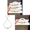 Light Luxury 18k Gold Plated Zircon Star Shape Bracelet For Women Gift Gift For Employees