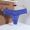 Sheer Women Lace Flower Briefs Mid Waist Floral Underpants Fashion Lace Thong Panties  Underwear