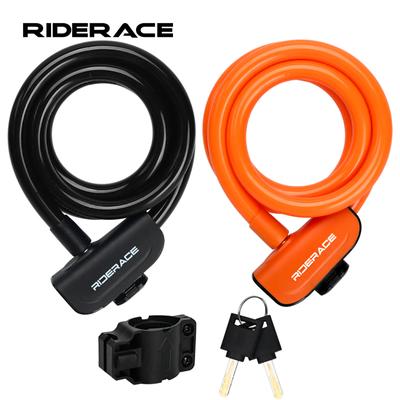 Taşınabilir Bisiklet Kilidi Sarmal Güvenli Anahtarlar Güvenlik Hırsızlığa Karşı Dayanıklı Scooter MTB Yol Bisikleti Kilidi Braketli Çelik Kablo Kilidi
