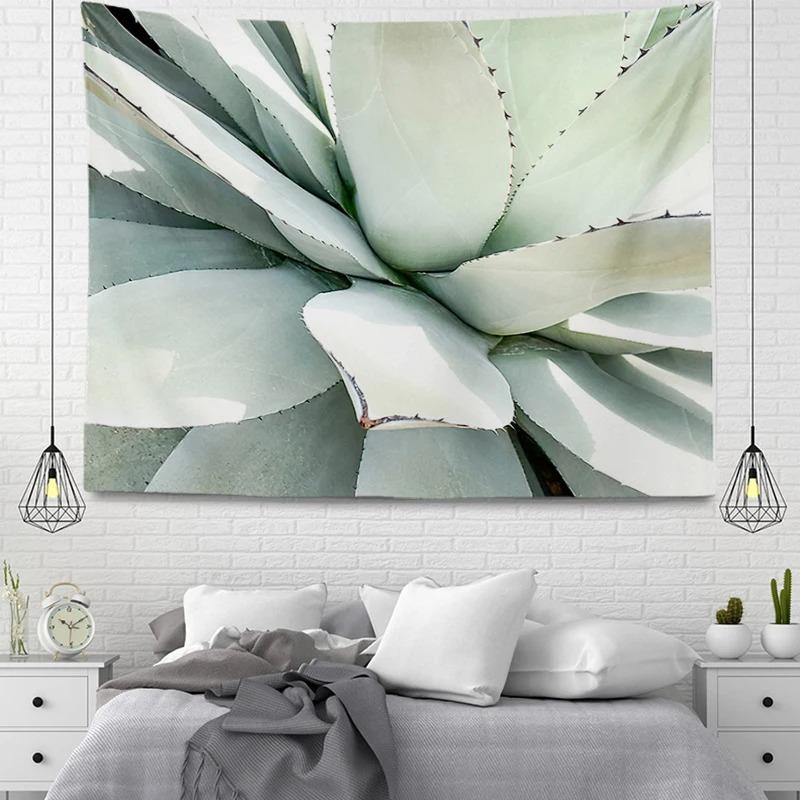 Flowers and Succulents Tapestry Home Wall Decoration Tapestry Office Living Room Tapestry