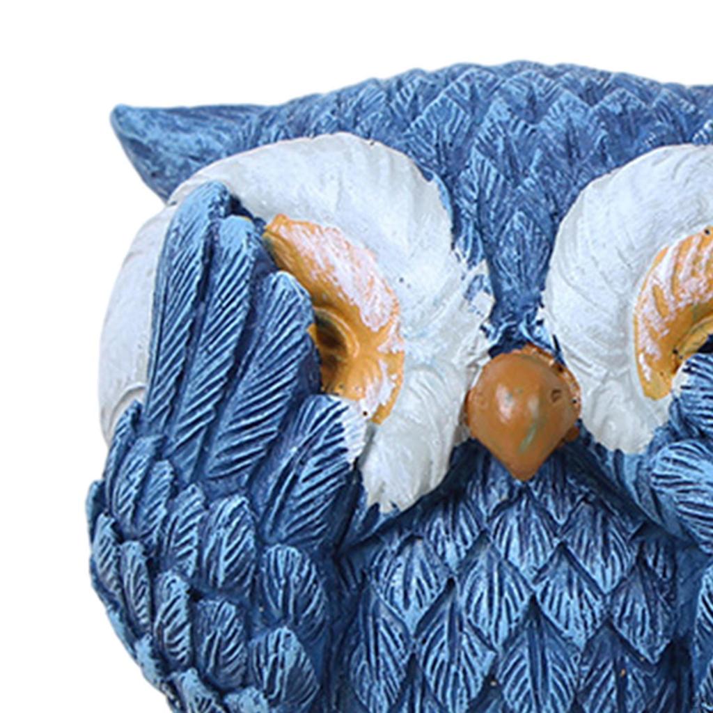 Owl Statue Decor Animal Small Figurines for Home Decor, Office Desk Ornament, Book Shelf Decoration,