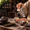 Pure Titanium Double Wall Travel Tea Cup With Spout Outdoor Camping Hiking Portable Infuser Mug 500ml