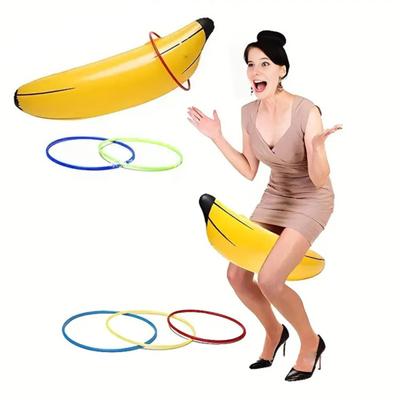 Inflatable Banana Decoration with Hoop Pump Prank Style Banana Ornament Party Events Bridal Engagements Festive Decoration