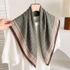 Light luxury retro 71 new double-sided heterochromatic small square scarf women's spring and autumn fashion versatile scarf neck protection decorative