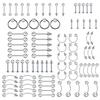 Versatile Piercing Jewelry Set: Nose Rings, Lip Studs, Tongue Rings
