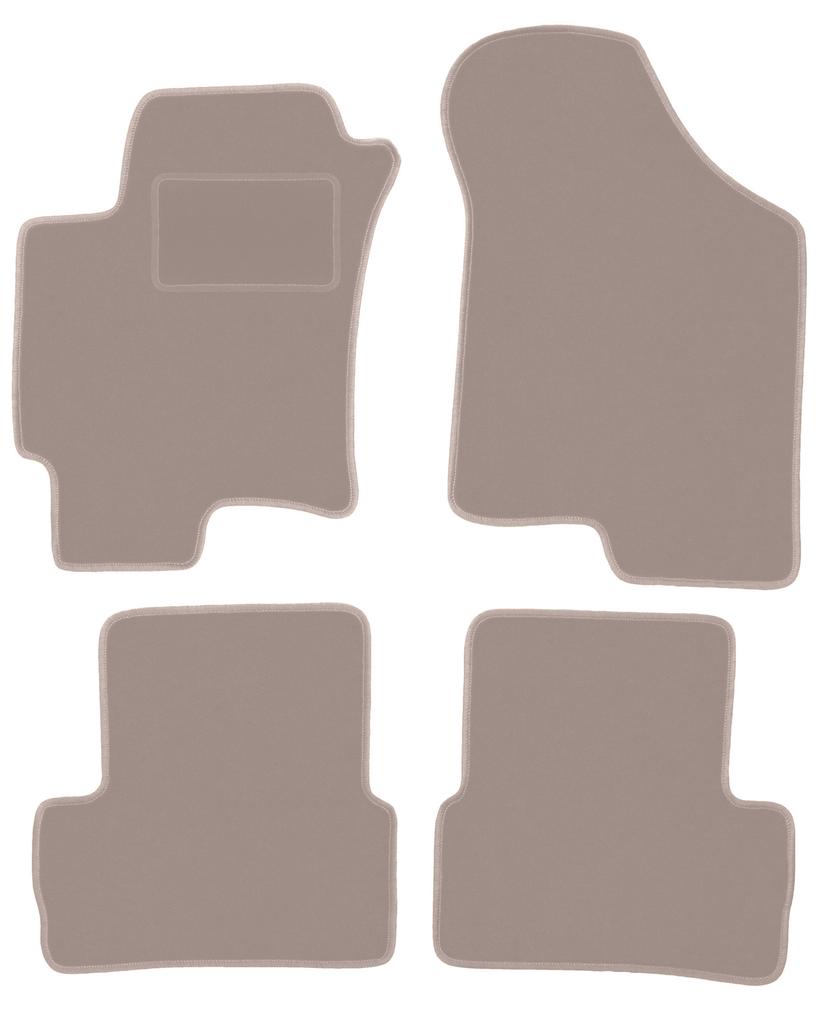 Beige Velours-Fußmatten für: Hyundai Coupe II GK Coupé (2001-2008)