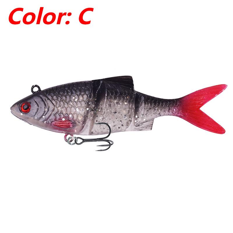 12cm/31g Multi-Section Bionic Soft Fish Lure for Long-Cast Sea Fishing