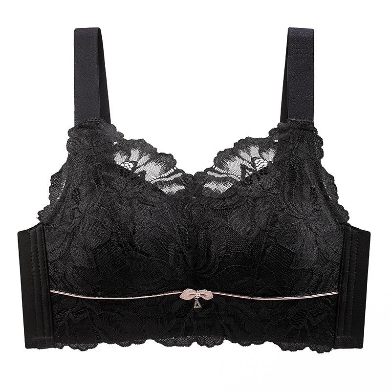 

Ultra-thin. CM lace large size without steel ring, adjustable large cup bra cover gathers warmth 46/105cd through cup