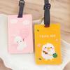 Cartoon Travel Luggage Tags Baggage Suitcase Name Address Label Holder Silica