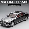 1:24 Mercedes Benz Maybach S600 Luxury Limousine Alloy Car Model Diecast Metal Toy Desktop Display Collectible Ornament Holiday