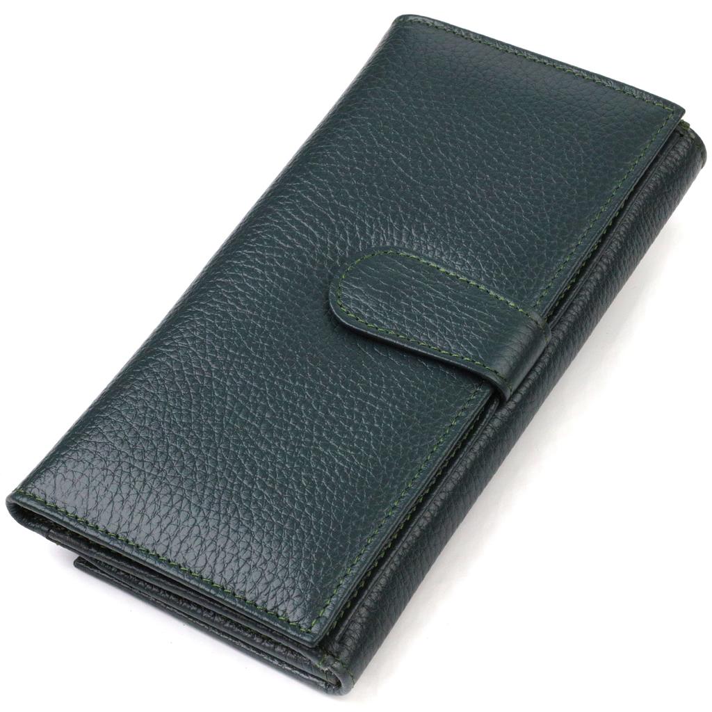 Practical Women's Wallet Made of Genuine Leather Flotar CANPELLINI 21854 Green