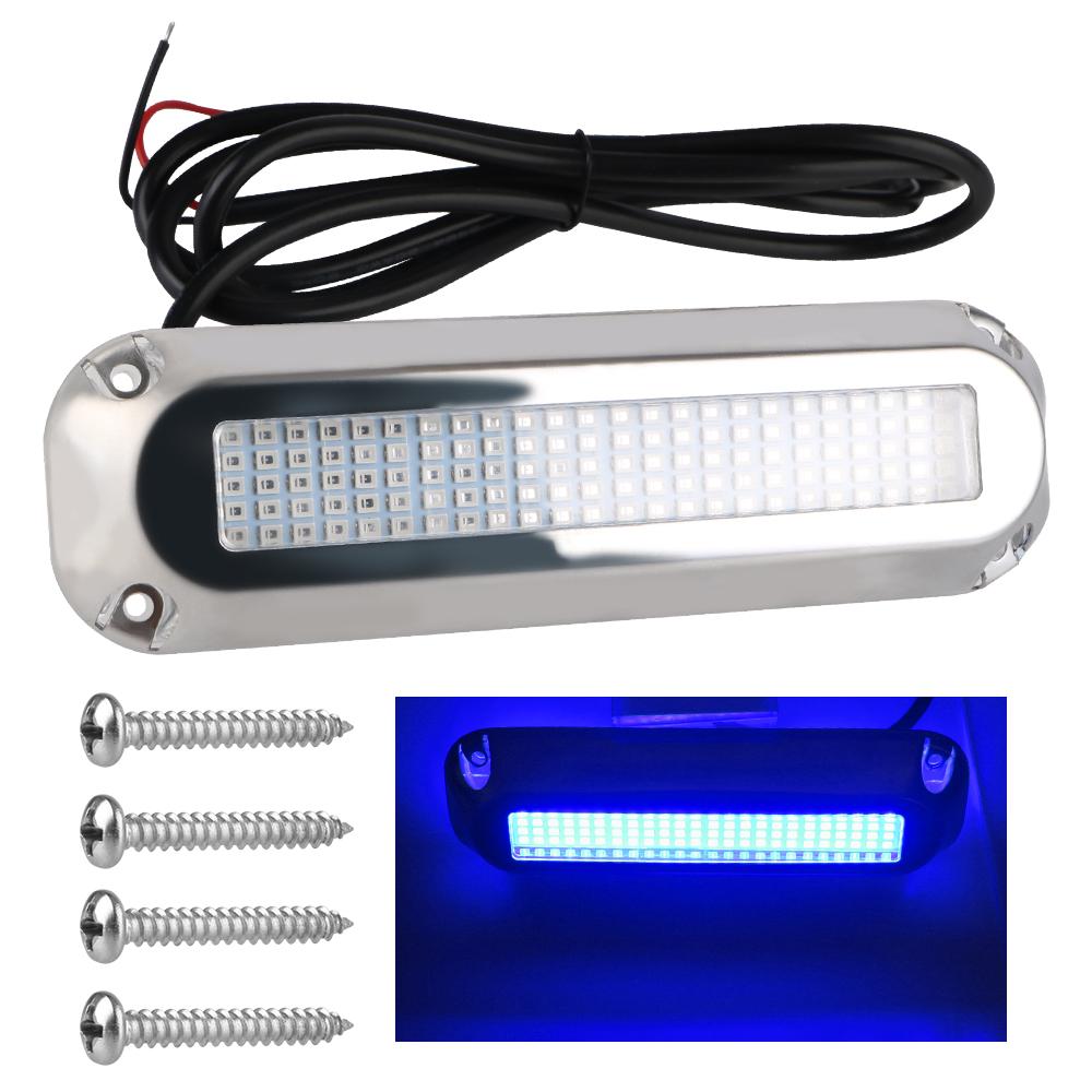 120 LED 60W Underwater Pontoon Transom Lamp Underwater Illumination 10V-30V For Marine Ship Yacht Boat Transom Light