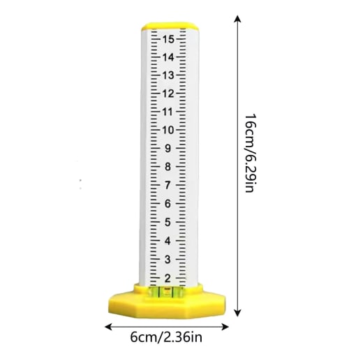 Equal Height Ruler - Double-Sided Height Scale, Horizontal Elevation Ruler | Floor Tile Equal Height Ruler with Magnetic Base, Drop Ceiling Tile, Pave