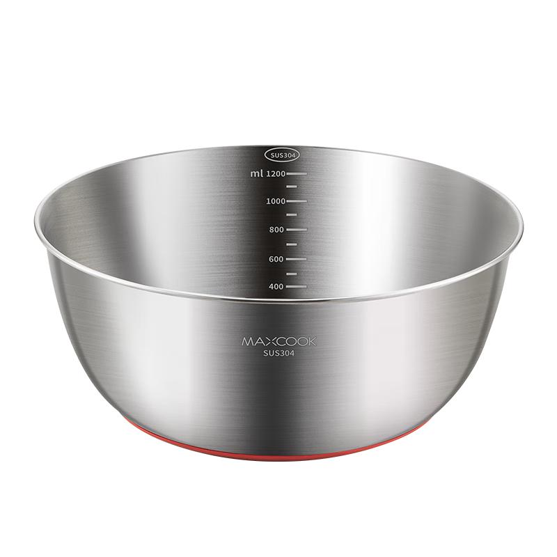 Maxcook 304 Stainless Steel Mixing Bowl with Scale