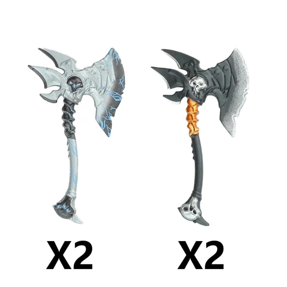 Military Medieval Building Blocks Soldier Warrior Waffen Accessories Sword Battle Axe Hero Villain Series Double-edged Sword Toy