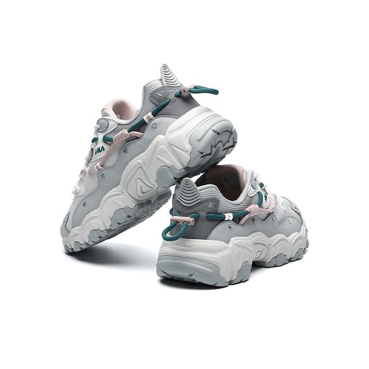 New FILA Low Top Casual Running Shoes Women's White Gray F12W134108FBL