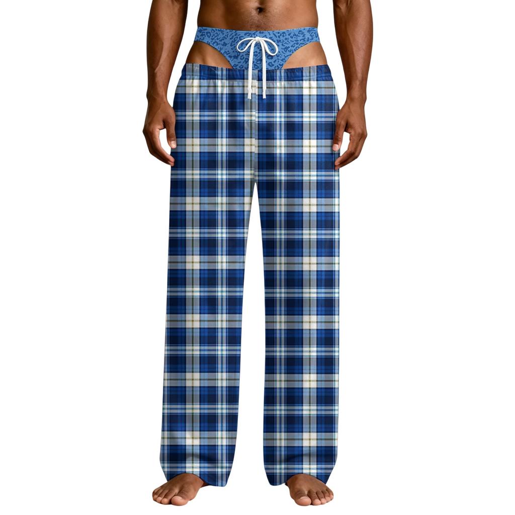 Pantaloni de pijama amuzanți pentru bărbați, cu imprimeu de lenjerie intimă