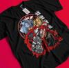 Fullmetal Alchemist T-Shirt FMA Brotherhood Edward Elric Alphonse Elric Shirt AA336