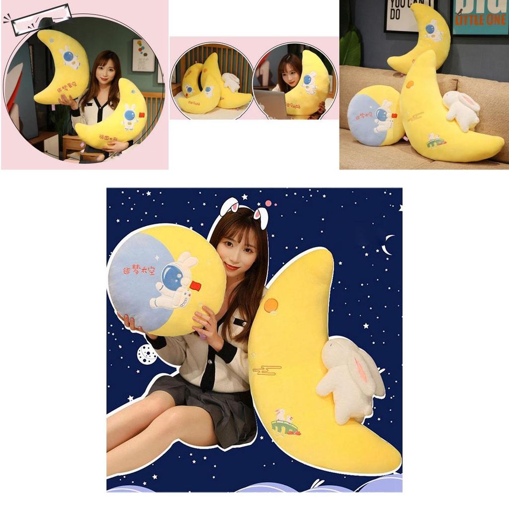 Cute Plush Toy Wholesale Cross-border Space Moon Pillow Sofa Cushion For Girls