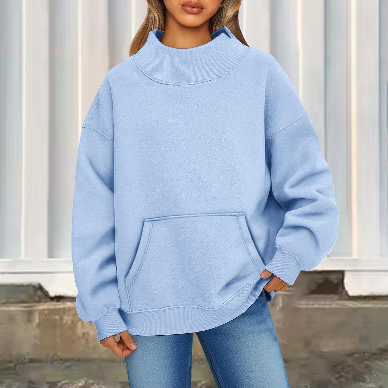 

Women s Fashionable Solid Color Round Neck Long Sleeved Sports Casual Pullover Sweatshirt Top XL