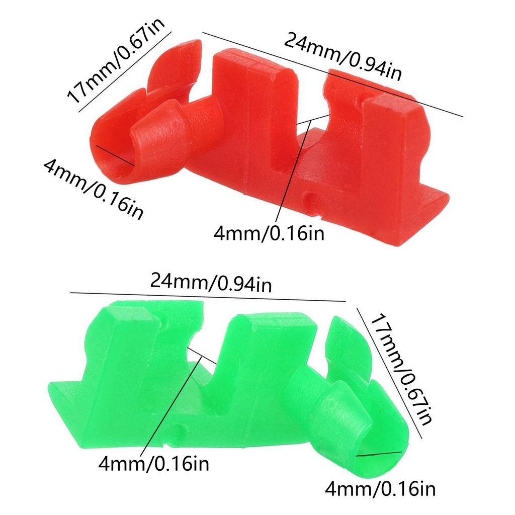 5 Pair Left and Right Tailgate Handle Rod Clips for OEM Handle Replacement Tailgate Handle Rod Clips