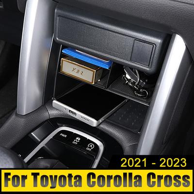 For Toyota Corolla Cross XG10 2021-2023 Hybrid Car Multi-function Storage Box Organizer Center Console Holder Tray Accessories