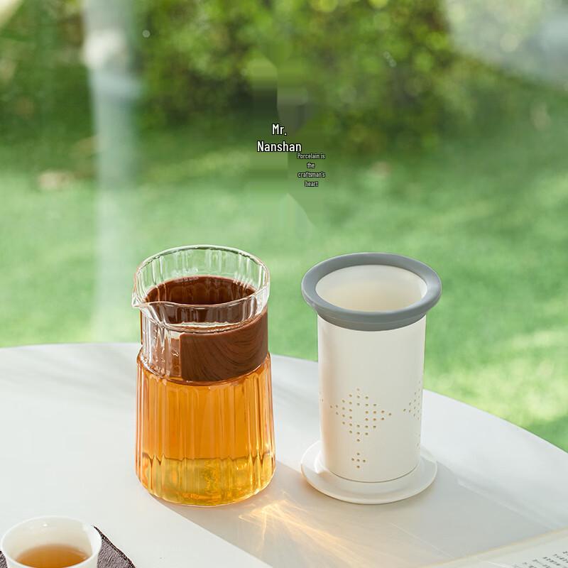 Mr. Nanshan Zen White Portable Glass Tea Set