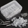 Eyeglasses Nose Pads with Screwdriver Soft Oval Silicone Air Chamber Glasses Anti-slip Nose Pad Screw Replacement Repair Tools