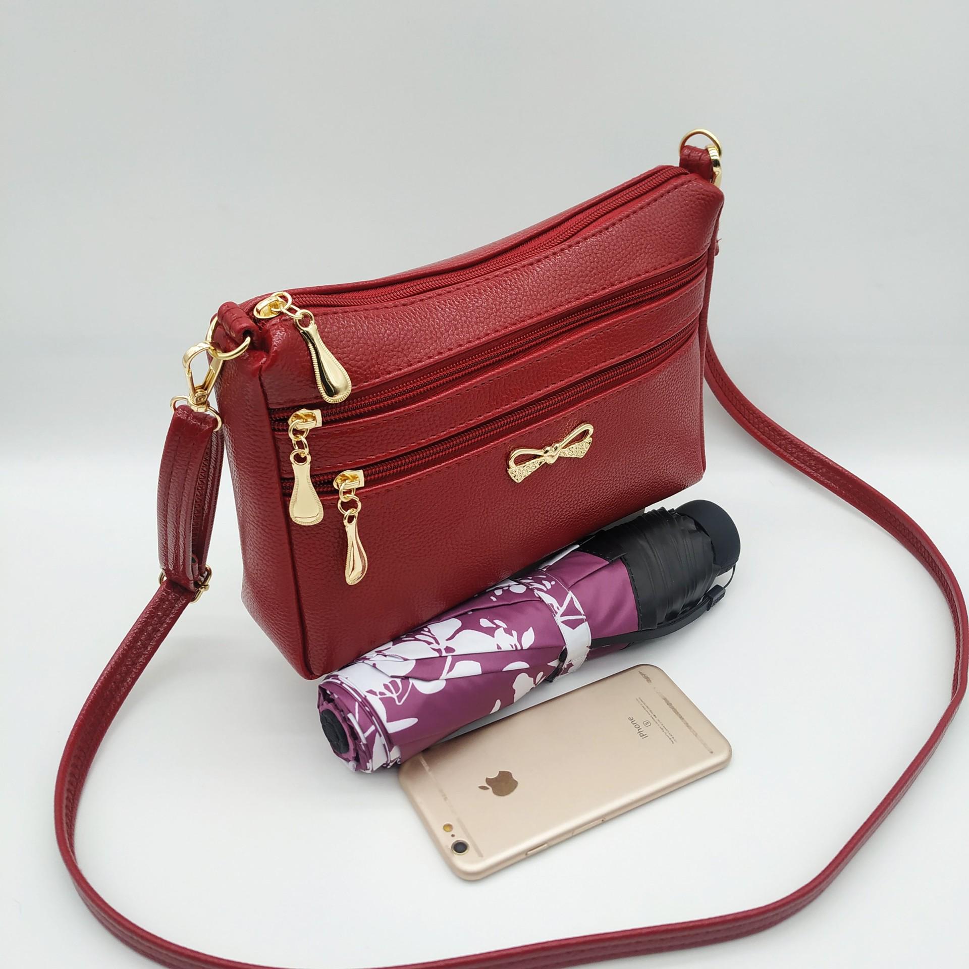 

Сумка кроссбоди в уличном стиле Daiouya для женщин среднего возраста - Коллекция Diana вино красного