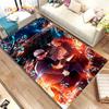 Tappeto Area Cartoon Anime Jujutsu Kaisen Grande, Tappeto per Soggiorno Camera da Letto Divano Zerbino Decorazione, Tappetino Antiscivolo per Bambini