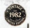 Vintage  Limited Edition Round Metal Sign Retro Aged to Perfection Wall Decor for Bar Cafe Home