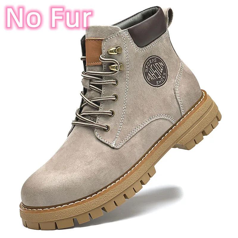 Fashion New Mens Ankle Boots High Top Sneakers Men Shoes Fashion Leather Formal Business Footwear Leisure Walk Men's Motorcycle Boots