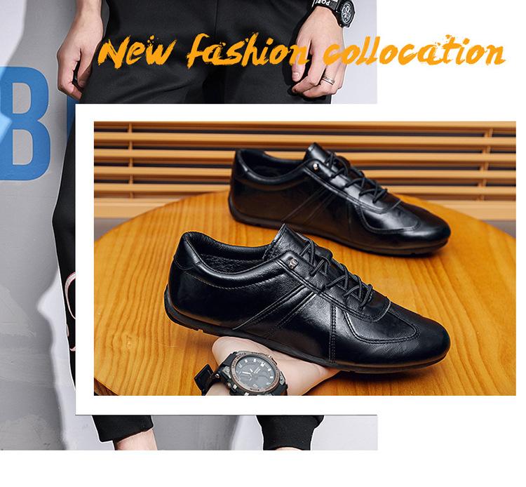 Boty Forrest Gump pánská móda všestranná sada na nohy nízké plochá podrážka lehké pánské čepice boty mokasíny pánská ležérní obuv pánská