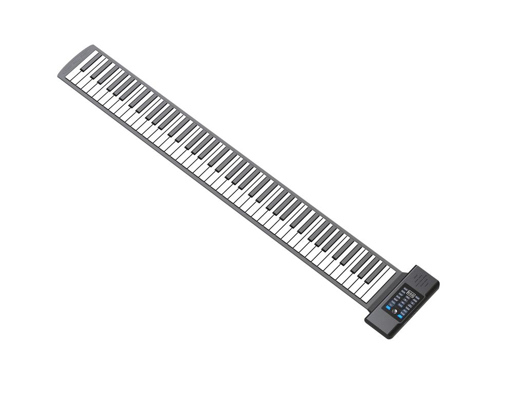 Shenytic Roll Piano 88 Keys Electronic Piano Made of Silicone Realistic Practice Use Battery Portable Roll Piano Rolls Up and Is Built-in Compact!