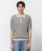 Il Corso Saint Stripe Short Sleeve Knit Cream Iesw5E401Cr