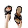 High-end pregnant women's soft-soled slippers, women's models, new models in summer 2025, versatile outer wear, wide feet, fat non-slip and cool