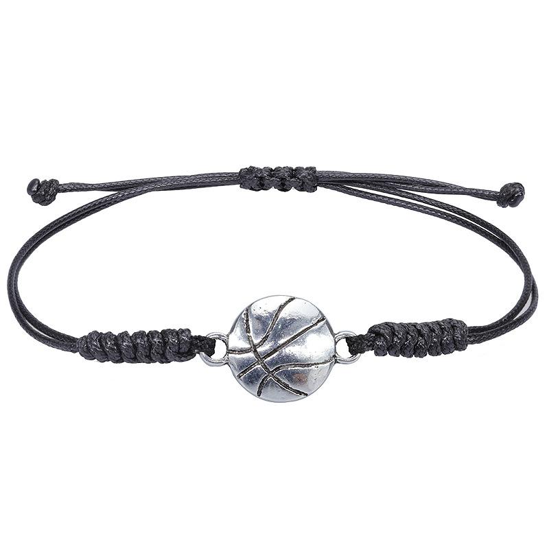 1 Pcs Hand Woven Alloy Bracelet for Baseball Football, Basketball and Volleyball