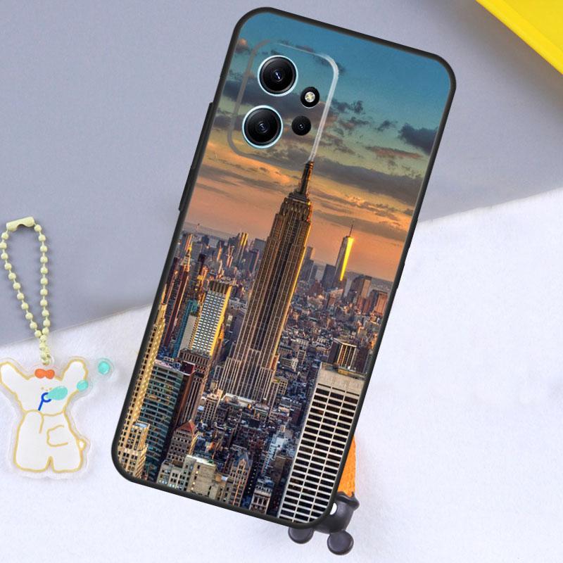 New York City Case For Xiaomi Redmi Note 12 9 10 11 Pro 12S 9S 10S 11S Cover For Redmi 12 13C 12C 9C 10C